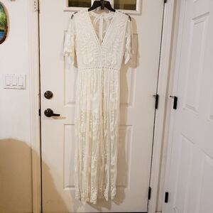 Honey Punch Lace Romper size Medium